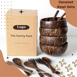Hand Crafted <b>Coconut</b> Bowl Round Fruit Serving Dish Minimalist Design Reusable Wood Material - Product Image 2