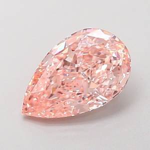 Diamante Cultivado en Laboratorio, Corte Pera, 1.43ct, VVS2, Rosa Intenso Fantasía - Product Image 1