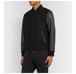 Conception d'impression personnalisée coupe-vent Letterman Train veste brodée Bomber vestes universitaires pour hommes vestes universitaires de haute qualité - Product Image 2