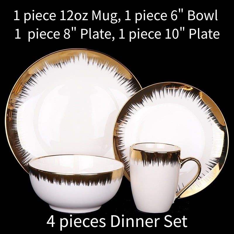 Juego de Vajilla de 4 Piezas