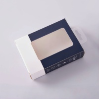 Logo personnalisé couleur flip boîte d'emballage électronique boîtes de papier pour écouteurs emballage boîte-cadeau avec fenêtre d'affichage en PVC transparent