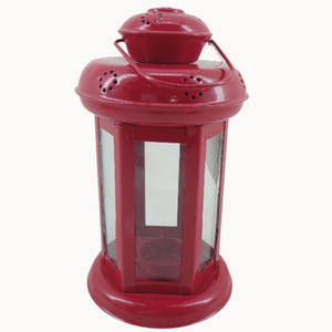 Linterna de hierro, candelabro de jardín verde, Lámpara decorativa vintage, linterna hecha a mano a granel y linterna artesanal personalizada - Product Image 4