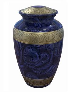 Urna de cremación clásica de nuevo diseño, suministros funerarios, urna de cremación de aluminio para cenizas humanas, urna conmemorativa colorida - Product Image 3