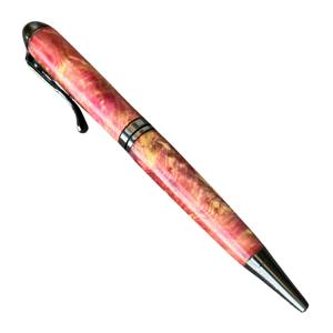 Stylo à bille de luxe fait main de haute qualité 0,7 mm en bois d'aquamarine stabilisé, collection de stylos signature, stylos promotionnels HHPEN - Product Image 5