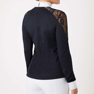 Chemise d'équitation à manches longues pour dames, légère, évacuant l'humidité, imprimée, haut de compétition - Product Image 4