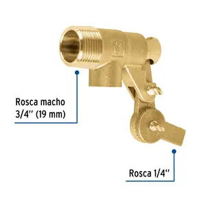Scatola di 6 Foset 3/4 'valvole a galleggiante in ottone per applicazioni di riempimento - Product Image 2