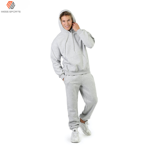 Sweat à capuche personnalisé MESS SPORTS avec logo, en coton uni, coupe ajustée, pour jogging, survêtements de sport pour hommes, vente en gros, coupe-vent, respirant - Product Image 5