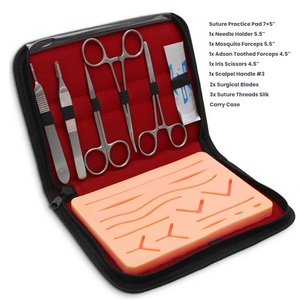 Kit de formation aux sutures médicales, manuel, réutilisable pour les étudiants, emballage personnalisé avec logo, nom de marque, fabricant, expédition mondiale - Product Image 3