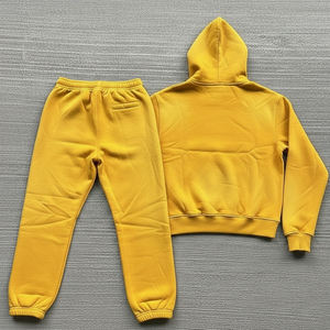 Survêtement à capuche personnalisé pour homme, lourd, délavé, imprimé délavé au soleil, brodé, survêtement personnalisé pour homme - Product Image 2