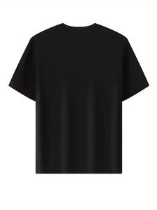 T-shirt décontracté à manches courtes pour homme, en coton 100 %, tricot ample, col rond, anti-UV, séchage rapide, pour l'été en plein air - Product Image 2