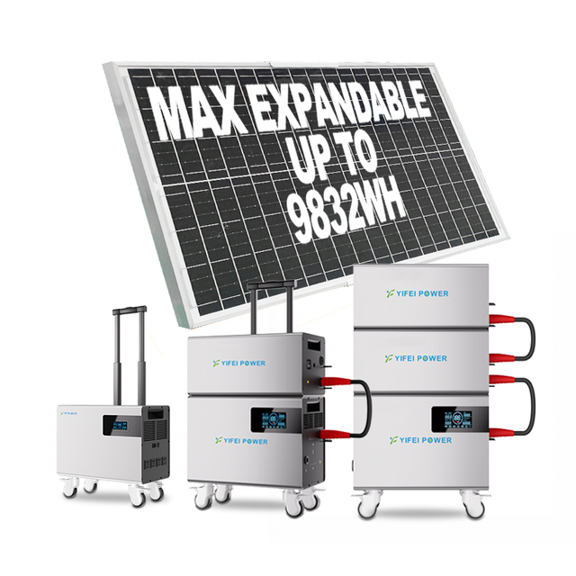 High Output 3686Wh Portable Power Station 3000W Backup Battery Solar System Lifepo4 Power Bank Outdoor Camping Car MPPT