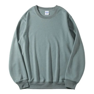 Servicios OEM, Sudadera con Logotipo Personalizado, Bordado, Algodón en Blanco, Unisex, Cuello Redondo, Sudadera Holgada para Hombre, Transpirable - Product Image 2