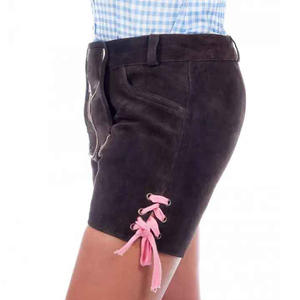 2025 le plus populaire bavarois Vintage en cuir court Lederhosen pour hommes traditionnel authentique allemand tenue haute Oktoberfest marron - Product Image 5