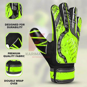 Gants de gardien de but de football, paume en latex haute performance avec protection des doigts, sangle de poignet réglable pour les joueurs professionnels - Product Image 3