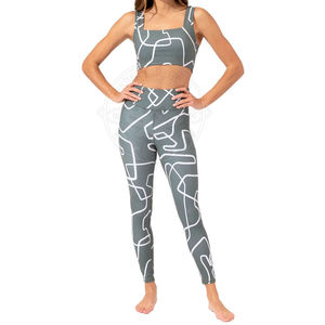Teint en plaine nouveauté dernière conception femmes Yoga ensemble meilleur prix bas quantité minimale de commande couleur unie femmes Yoga ensemble à vendre - Product Image 1