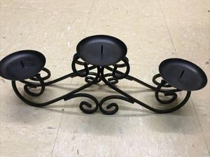 Bougeoir en métal noir rustique avec un design complexe bougeoir en métal de qualité supérieure à un prix abordable - Product Image 2