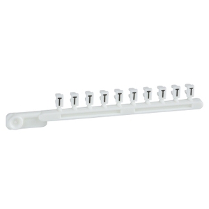 Per SCHNEIDER ELECTRIC Linergy TR, Striscia Simbolica a Clip Tipo T con 10 Terminali AB1GT - Product Image 1