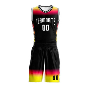 Tenue de basketball prête pour le jeu, maillot et short personnalisés par sublimation, polyester à séchage rapide, vêtements d'équipe, logo, nom et numéro personnalisés - Product Image 2