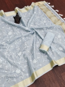 ผ้าไหมผ้าฝ้ายคุณภาพสูงพร้อมสารีปักด้ายผู้ผลิตและผู้จัดจำหน่ายจากอัตราทั้งหมด - Product Image 5