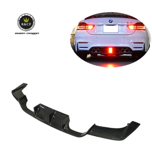 F80 F82 kolhen phong cách sợi <span class=keywords><strong>carbon</strong></span> phía sau Bumper Lip <span class=keywords><strong>Diffuser</strong></span> với LED cho <span class=keywords><strong>BMW</strong></span> F80 M3 F82 <span class=keywords><strong>M4</strong></span> 2015 đến 2019 - Product Image 1