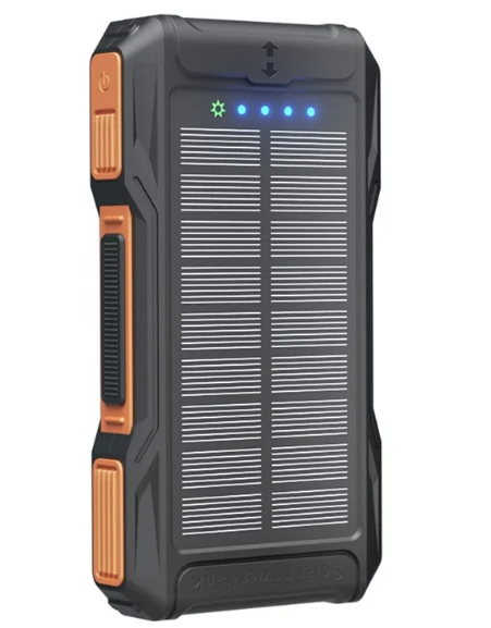 10000mAh Waterproof Solar Hand Crank Power Station Emergency Portable Charger Portable Power Bank