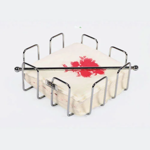 Porte-mouchoirs en acier inoxydable Support Table à dîner Article décoratif Support à mouchoirs en fil d'acier solide personnalisé - Product Image 5