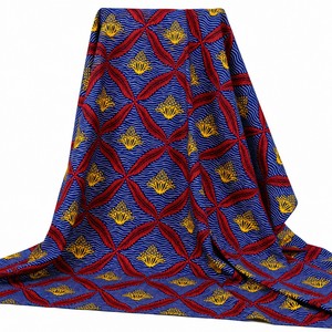Tissu en Coton Imprimé Wax Africain en Gros 100% Coton Ankara pour Mariage 6 Yards <span class=keywords><strong>Pagne</strong></span> Cérémonie Robe Ghana Kenya OEM - Product Image 1