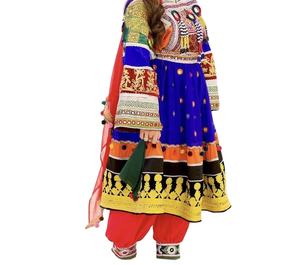 2023 Tribal étnico Vintage Kuchi afgano bordado hecho a mano Saree vestido tradicional afgano para boda Pashtun cultura vestido - Product Image 1
