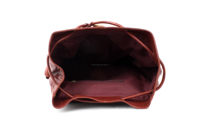 Sac à dos unisexe vintage de haute qualité en cuir véritable avec cordon de serrage, bandoulière arquée, couleurs personnalisables, idéal pour l'école
