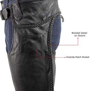 Hot Product Latest <b>Model</b> Lightweight <b>Motorbike</b> Leather Chaps Wholesale Manufacturer Personalized <b>Motorbike</b> Leather Chaps - Product Image 5