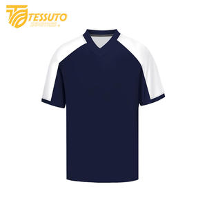 เสื้อกีฬาพิมพ์ลายทั้งหมดเสื้อฟุตบอลวินเทจคลาสสิกเสื้อยืดฟุตบอลคอวีเสื้อฟุตบอลกำหนดเอง - Product Image 5