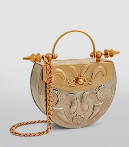 Metal Purse Clutch Handbag for Women Party Bride <b>Wedding</b> Clutch brass embossed clutch purse for ethnic wear By HAND MADE CRAFT - Product Image 5