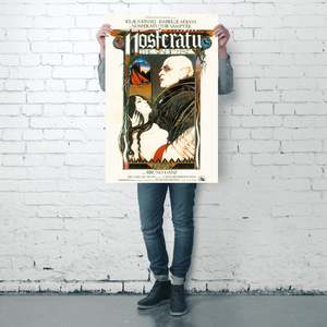 Nosferatu the Vampyre Art Deco Style <b>Poster</b> Black Frame Wall Decor Paper Material - Product Image 3