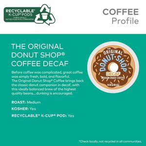 Cápsulas de Café Descafeinado The Original Donut Shop para Keurig, Tueste Medio, 72 Unidades - Product Image 6
