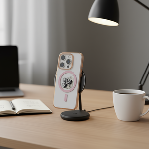 Custodia per telefono IP16E trasparente a protezione completa con anello magnetico, protezione fotocamera e doppio materiale con cuscino d'aria - Product Image 2