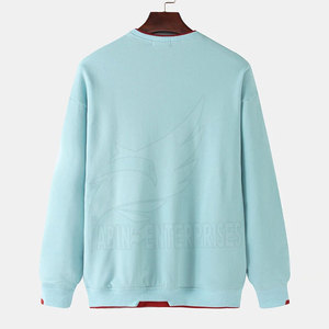 Sweat-shirt d'hiver léger pour homme, taille XS, personnalisable, style urbain, tissu imprimé uni, haute qualité, vente en gros d'usine - Product Image 2