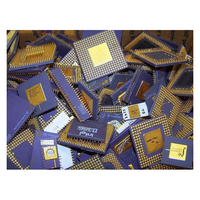 Déchets électroniques, déchets de processeur d'ordinateur portable pour Core I5 6 cœurs, céramique usagée