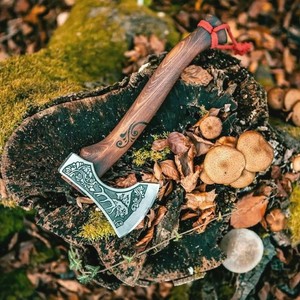 Custom Handmade Steel Tomahawk <b>Axe</b> Integeral Hatchet Hunting <b>Axe</b> Personalized Anniversary Gift For Him, Birthday & Wedding Gift. - Product Image 3