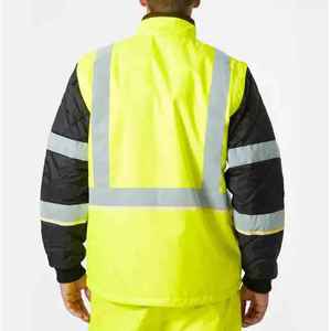 Chaqueta de seguridad de trabajo de alta visibilidad transpirable de alta calidad hecha a medida para uso en exteriores chaqueta de seguridad 2025 de alta calidad al por mayor - Product Image 4