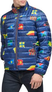 Blouson matelassé en toile pour homme de haute qualité, avec col montant, capuche amovible, léger, résistant à l'eau, isolé et enduit pour l'hiver - Product Image 4