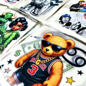 Nuevo Diseño de Pegatinas DFT para Camisetas, Hojas de Impresión Personalizadas para Maestros, Diseños de Transferencia Térmica Listos para Prensar, con Dibujos Animados - Product Image 3