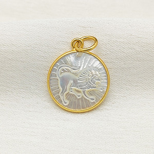 Nacre Gemme avec Signe Zoidiac Lunette Ensemble Pendentif Pour La Fabrication De Bijoux Accessoires Grossiste Indien - Product Image 5