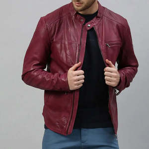 Veste décontractée en toile pour homme, style rétro américain, hiver 2025, avec col rabattable, fermeture éclair, respirante, coupe ample, coupe-vent avant - Product Image 4