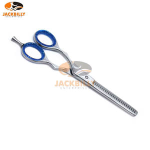 2 pièces Ciseaux de coiffure professionnels en acier inoxydable pour la coupe de cheveux de précision, éclaircissage, ciseaux de barbier pour gaucher, 28 dents - Product Image 5