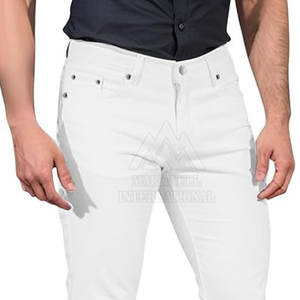 2025 nuevos pantalones acampanados de moda para hombre de alta calidad a granel al por mayor hecho en fábrica lavado ligero desgastado - Product Image 6