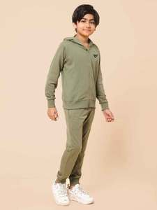 OEM Cotton Teen age Boys Clothes <b>Long</b> Jersey hooded hood and trousers Set 2pic Baby Tracksuits <b>Matching</b> Kids Clothing hoodieSuit - Product Image 3