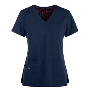 Pedido a granel Mujeres Scrub Uniforme 4 Way Stretch V-Neck Shirt Jogger Pant Logotipo personalizado Medical Hospital Venta al por mayor Precio bajo Scrub Set - Product Image 1