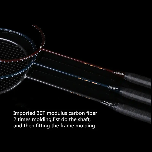 High Quality Carbon Fiber Woven Light Weight Professional Badminton Racket High-End Export Quality Training Equipment