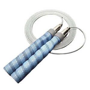 เชือกกระโดดโลโก้สั่งทำได้ ความเร็วสูง ล็อคอัตโนมัติ สำหรับออกกำลังกาย ฟิตเนส ฝึกสมาร์ทเทรนนิ่ง วัสดุ PVC ปรับระดับได้ ด้ามจับกันเหงื่อ สายถ่วงน้ำหนัก - Product Image 1