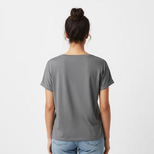 Camiseta de Manga Corta de Algodón para Mujer, 100% Algodón, Impresión Personalizada de Alta Calidad, Talla Grande, Precio Económico, Camisetas de Mujer en Tendencia - Product Image 3